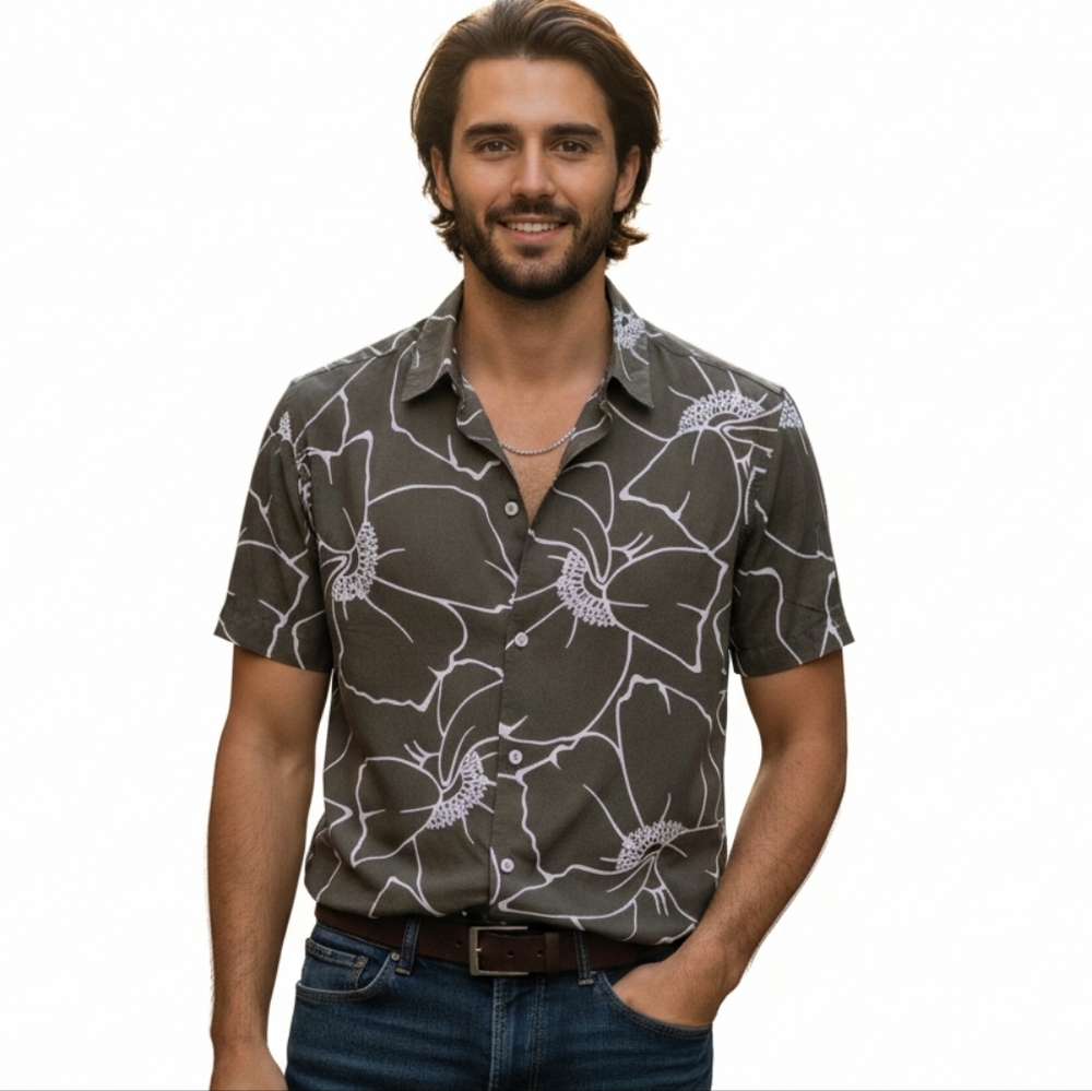 Ted baker London Men floral Print Short Sleeve